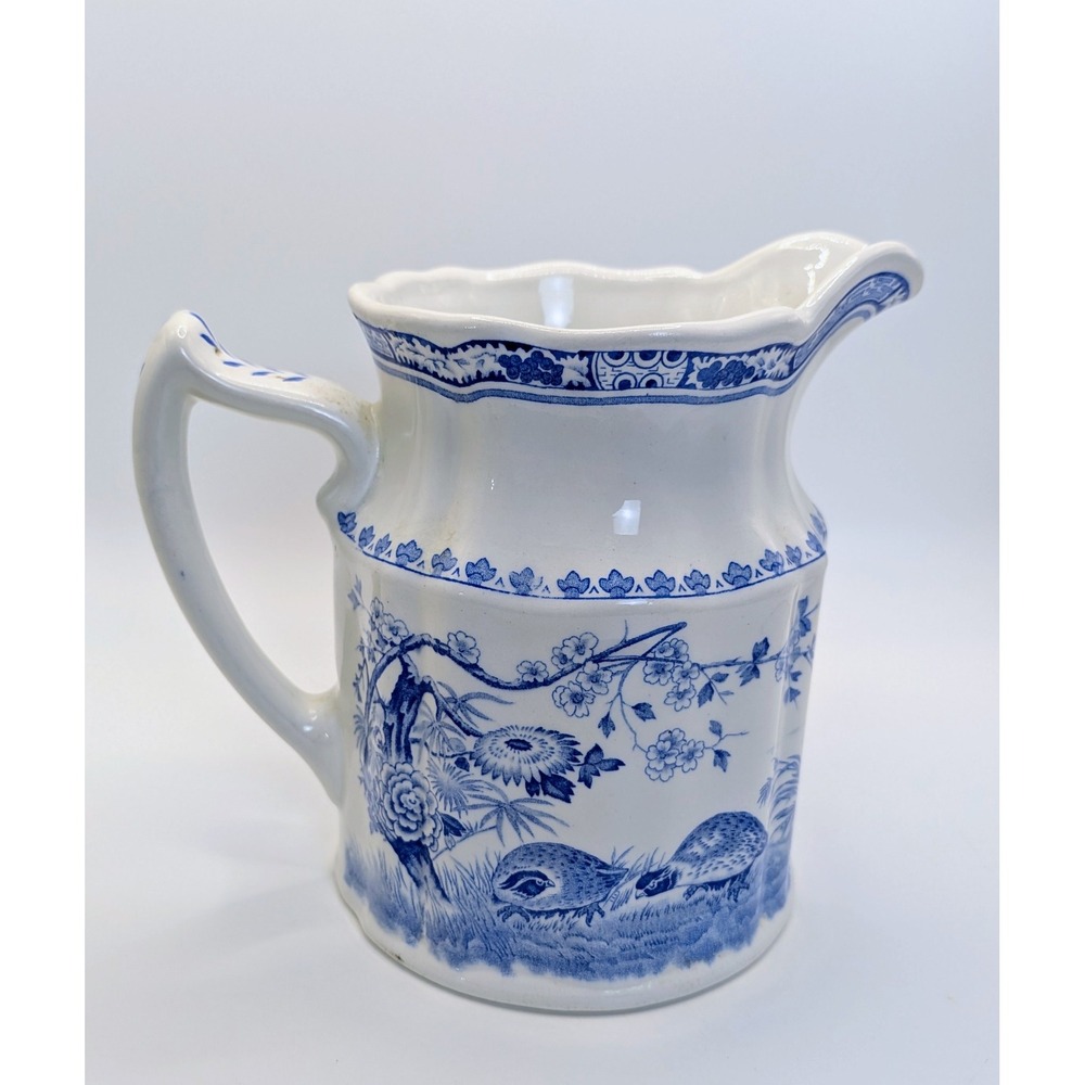 Antique Furnivals Quail Pitcher 1913 England